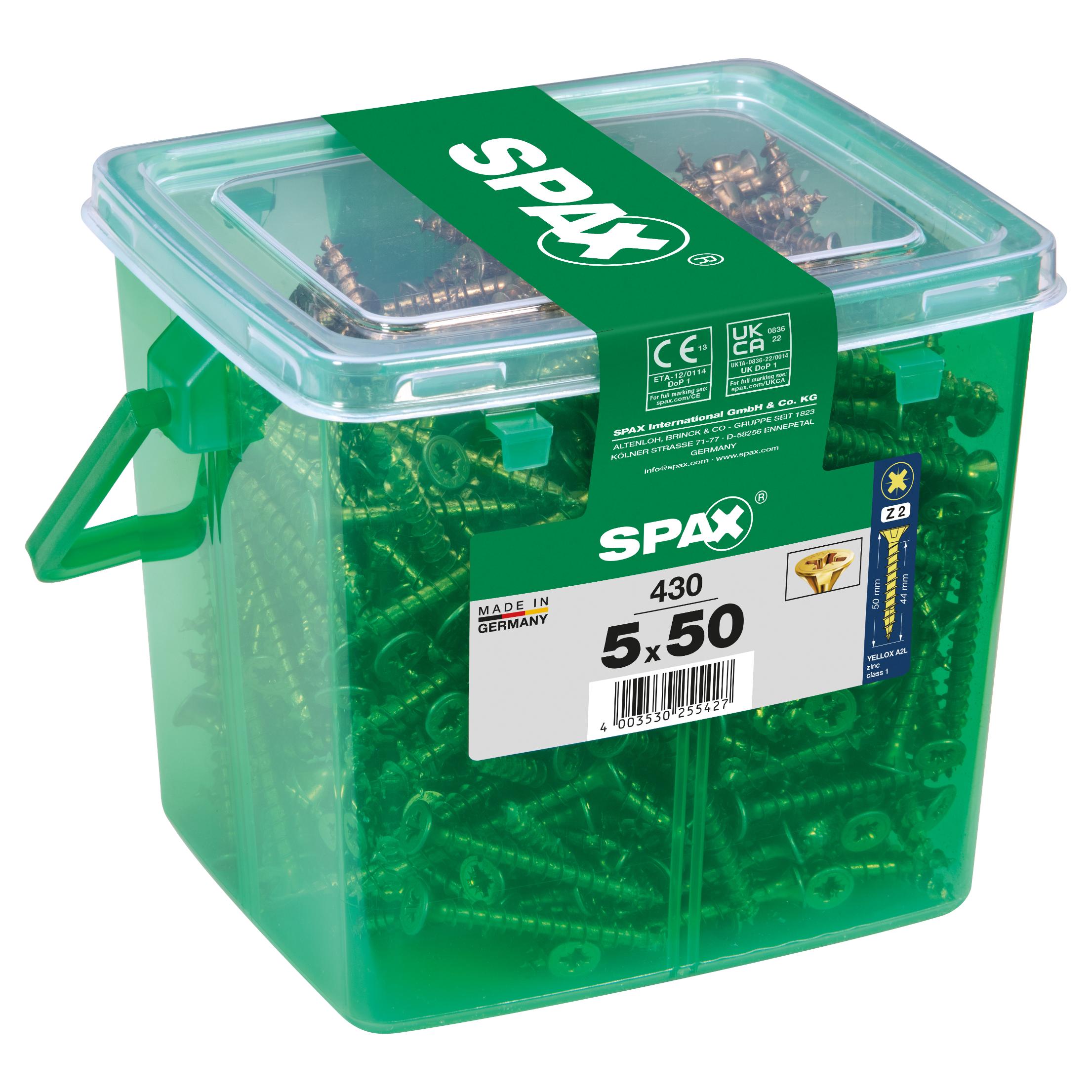 SPAX Tubs - YELLOX Universal Screws