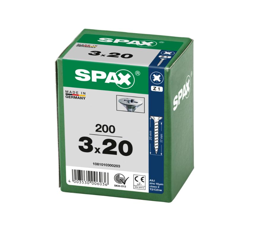 SPAX WIROX Universal Screws 3X20 (200)