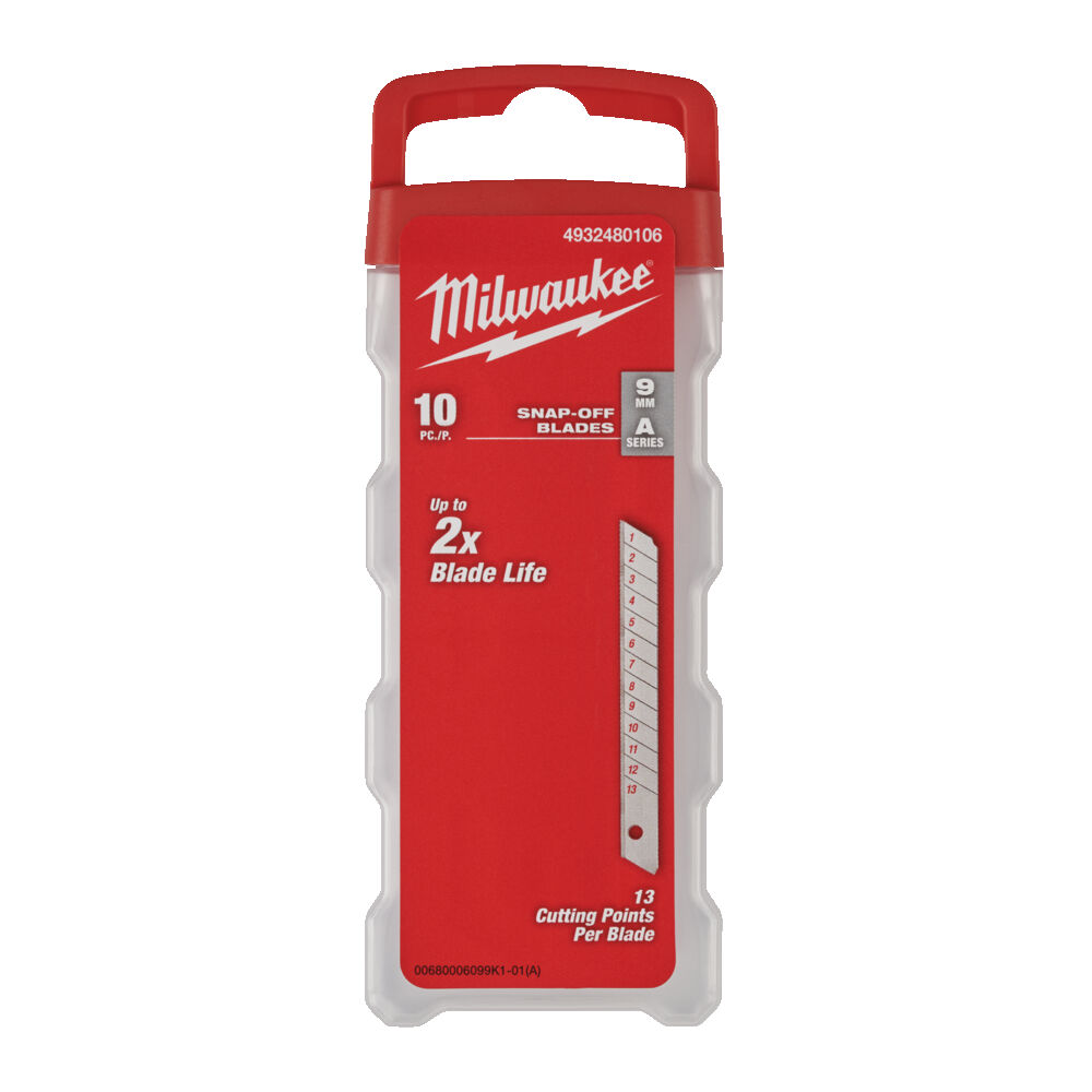 Milwaukee 9mm Snap Blades 10 Pack