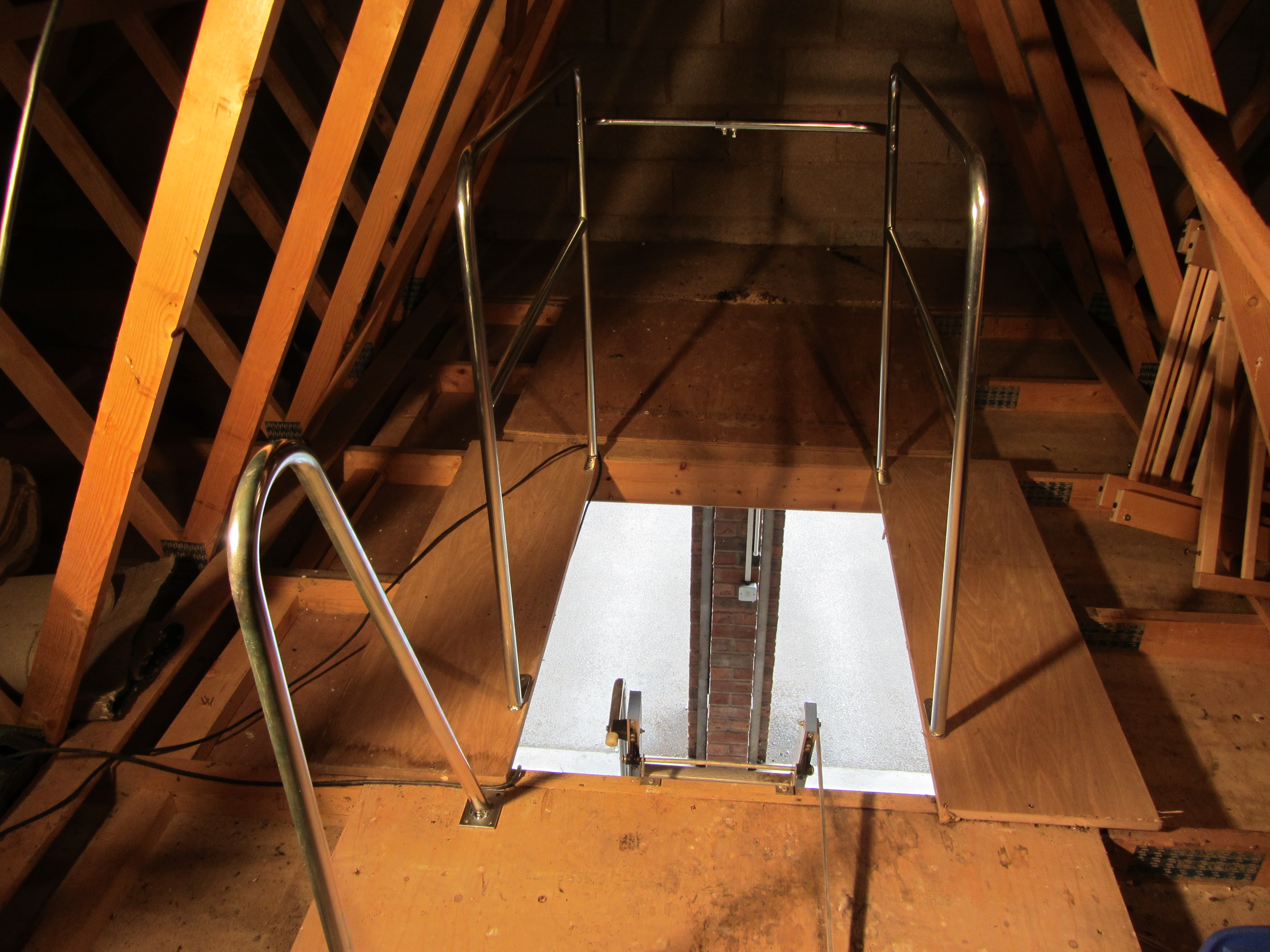 Metal Loft Grab Rail Loft Ladder Balance Rail