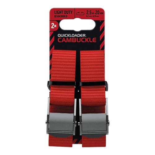 QuickLoader Cambuckle 2.5m X 20mm 300kg 2 Pack