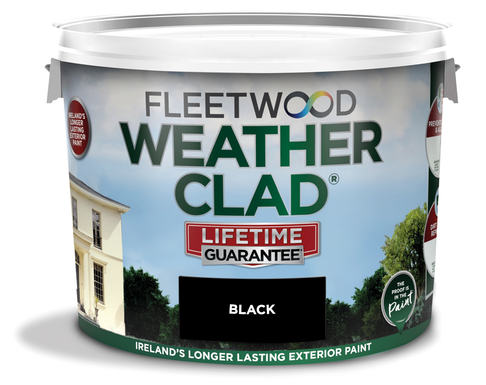 Fleetwood Weatherclad 10L Black Exterior Paint